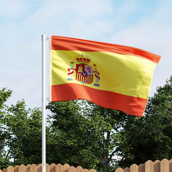 Espanjan lippu ja tanko alumiini 4 m