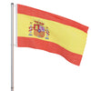 Espanjan lippu ja tanko alumiini 4 m