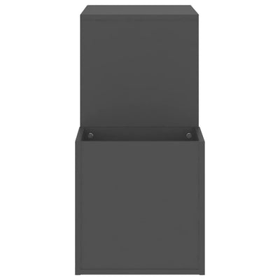 Harmaa eteisen kenkäkaappi Araceli 105x35,5x70cm (puinen)