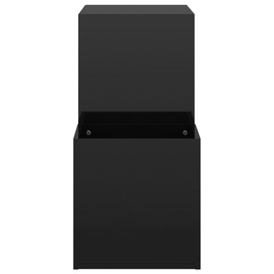 Musta eteisen kenkäkaappi Araceli 105x35,5x70cm (puinen)