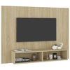 TV-taso seinälle Sonoma-tammi 120x23,5x90 cm tekninen puu