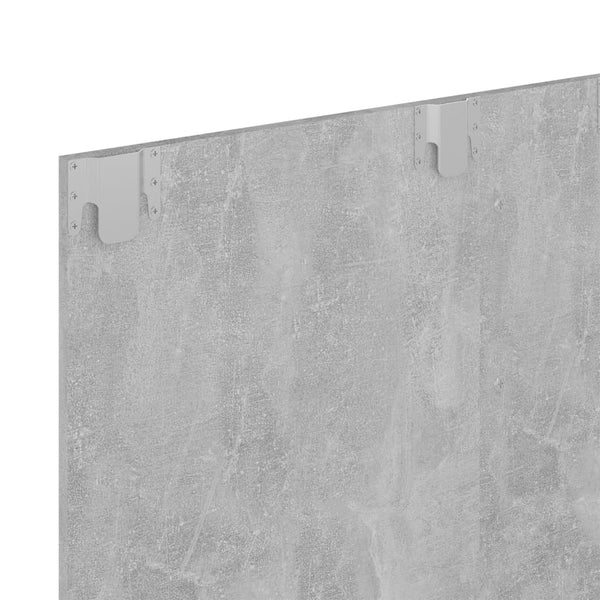 TV-taso seinälle betoninharmaa 120x23,5x90 cm tekninen puu
