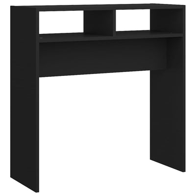 Konsolipöytä musta 78x30x80 cm tekninen puu