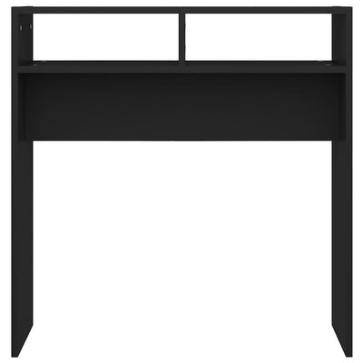 Konsolipöytä musta 78x30x80 cm tekninen puu