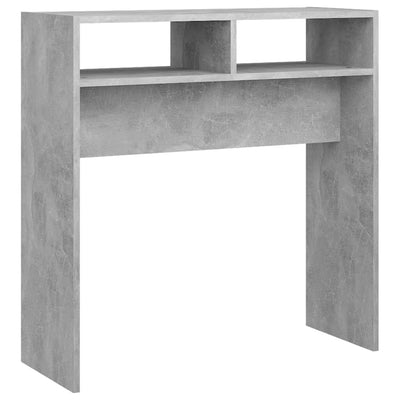 Konsolipöytä betoninharmaa 78x30x80 cm tekninen puu