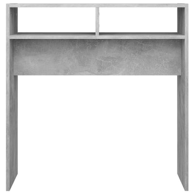 Konsolipöytä betoninharmaa 78x30x80 cm tekninen puu