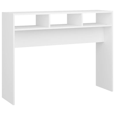 Konsolipöytä valkoinen 105x30x80 cm tekninen puu