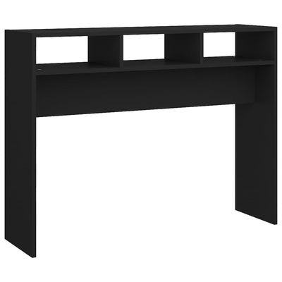 Konsolipöytä musta 105x30x80 cm tekninen puu