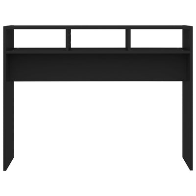 Konsolipöytä musta 105x30x80 cm tekninen puu
