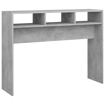 Konsolipöytä betoninharmaa 105x30x80 cm tekninen puu