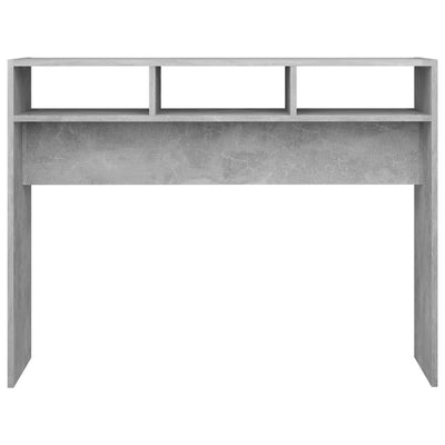 Konsolipöytä betoninharmaa 105x30x80 cm tekninen puu