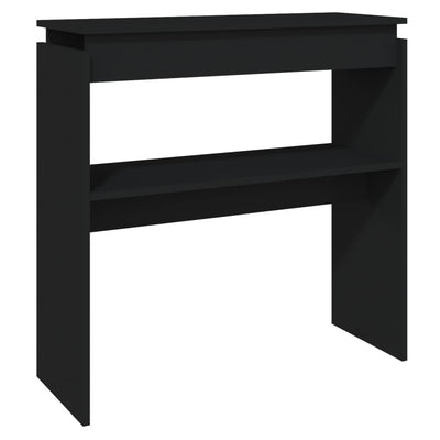 Konsolipöytä musta 80x30x80 cm lastulevy