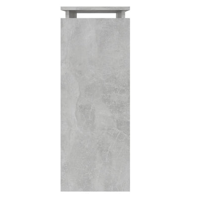 Konsolipöytä betoninharmaa 80x30x80 cm lastulevy