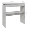 Konsolipöytä betoninharmaa 80x30x80 cm lastulevy