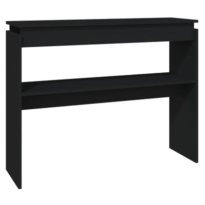 Konsolipöytä musta 102x30x80 cm tekninen puu