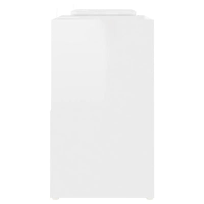 Valkoinen tv-taso Vochin 104x30x52cm (korkeakiilto, puinen)