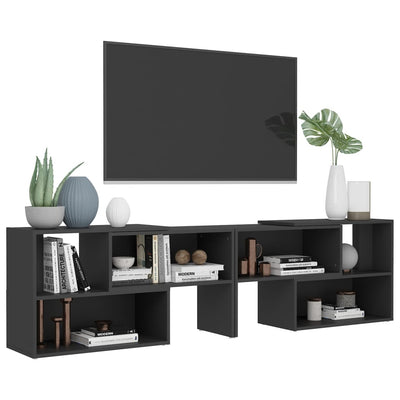 TV-taso harmaa 149x30x52 cm tekninen puu