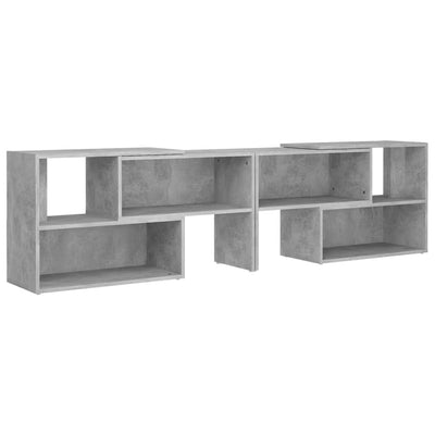 TV-taso betoninharmaa 149x30x52 cm tekninen puu
