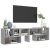TV-taso betoninharmaa 149x30x52 cm tekninen puu
