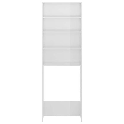 Valkoinen pesukonekaappi Saco 64x24x190cm (korkeakiilto)