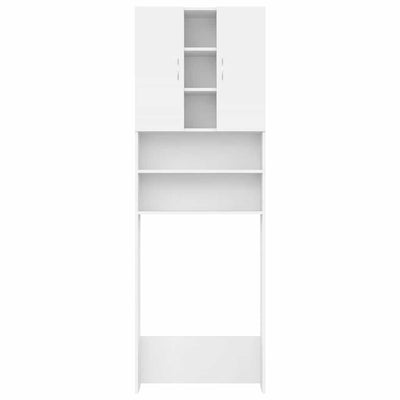 Valkoinen pesukonekaappi Niculcea 64x25,5x190cm