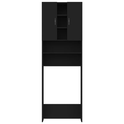 Pesukonekaappi musta 64x25,5x190 cm