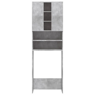 Pesukonekaappi betoninharmaa 64x25,5x190 cm