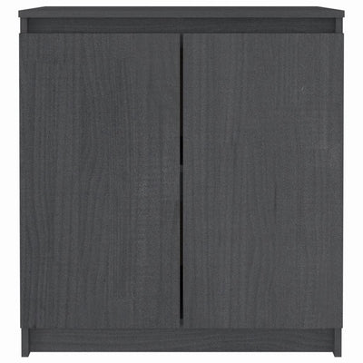 Sivukaappi harmaa 60x36x65 cm täysi mänty