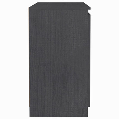 Sivukaappi harmaa 60x36x65 cm täysi mänty