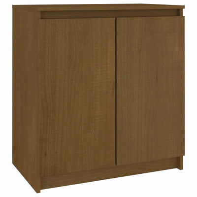 Sivukaappi hunajanruskea 60x36x65 cm täysi mänty