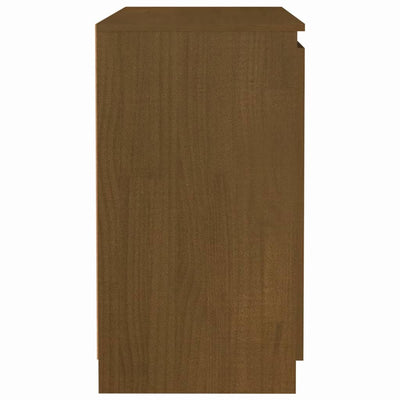 Sivukaappi hunajanruskea 60x36x65 cm täysi mänty
