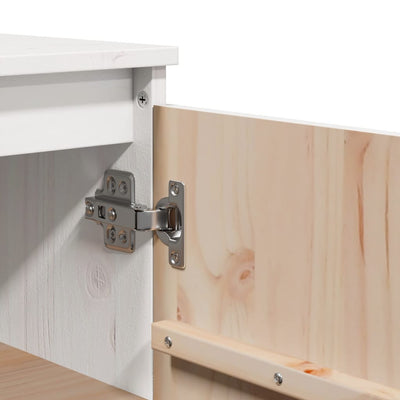 Valkoinen senkki Horezu 60x36x84cm (mänty)