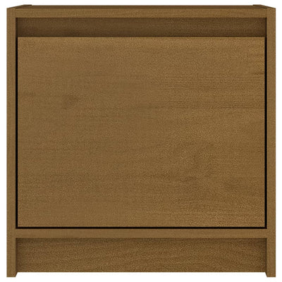 Yöpöydät 2 kpl hunajanruskea 40x30,5x40 cm täysi mänty