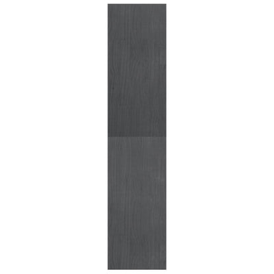 Kirjahylly/tilanjakaja harmaa 40x30x135,5 cm täysi mänty