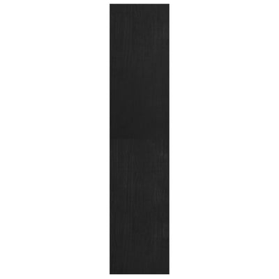 Kirjahylly/tilanjakaja musta 40x30x135,5 cm täysi mänty