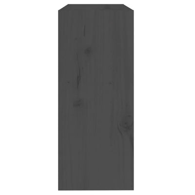 Kirjahylly/tilanjakaja harmaa 60x30x71,5 cm täysi mänty