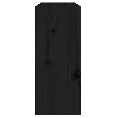 Kirjahylly/tilanjakaja musta 60x30x71,5 cm täysi mänty