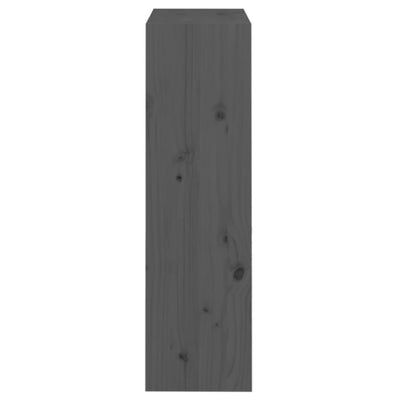 Kirjahylly/tilanjakaja harmaa 60x30x103,5 cm täysi mänty