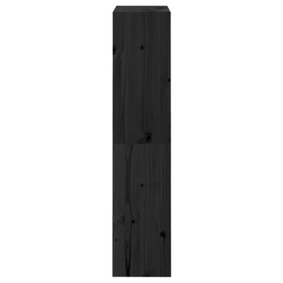 Kirjahylly/tilanjakaja musta 60x30x135,5 cm täysi mänty
