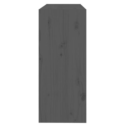 Kirjahylly/tilanjakaja harmaa 80x30x71,5 cm täysi mänty