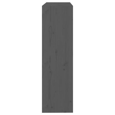 Kirjahylly/tilanjakaja harmaa 80x30x103,5 cm täysi mänty