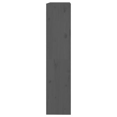 Kirjahylly/tilanjakaja harmaa 80x30x135,5 cm täysi mänty