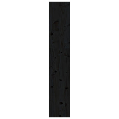 Kirjahylly/tilanjakaja musta 80x30x167,4 cm täysi mänty