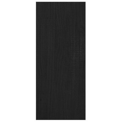 Kirjahylly/tilanjakaja musta 100x30x71,5 cm täysi mänty