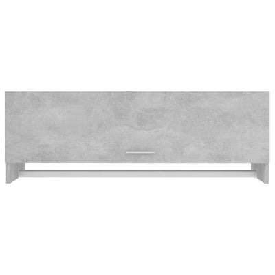 Vaatekaappi betoninharmaa 100x32,5x35 cm tekninen puu