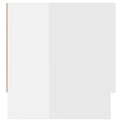 Valkoinen vaatekaappi Alyna 100x32,5x35cm (korkeakiilto, puinen)