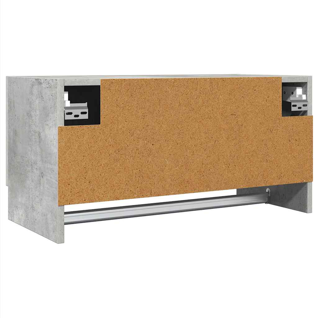 Vaatekaappi betoninharmaa 70x32,5x35 cm tekninen puu