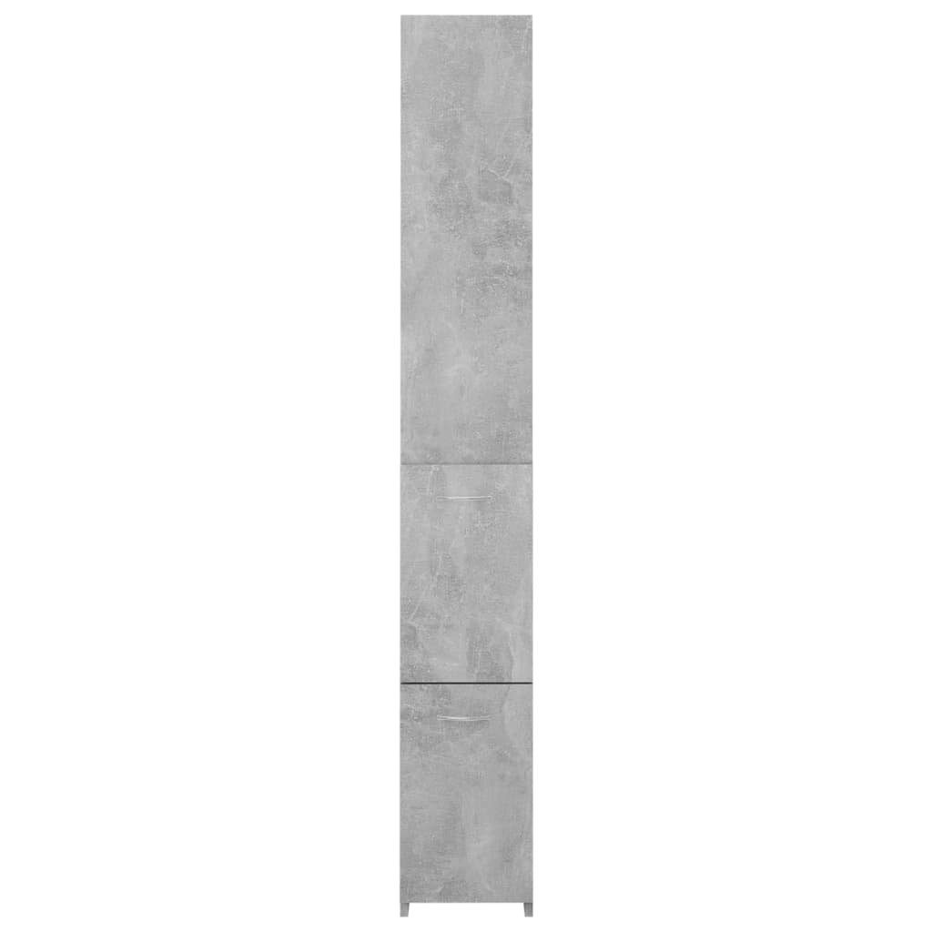 Betoninharmaa kylpyhuoneen kaappi Halie 25x26,5x170cm (puinen)