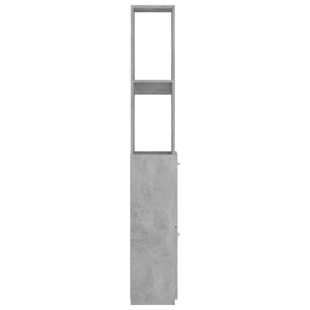 Betoninharmaa kylpyhuoneen kaappi Halie 25x26,5x170cm (puinen)
