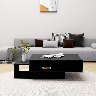 Sohvapöytä musta 105x55x32 cm tekninen puu